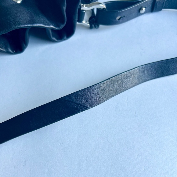 Cole Haan Black Genuine Leather Shoulder Bag - Picture 10 of 12